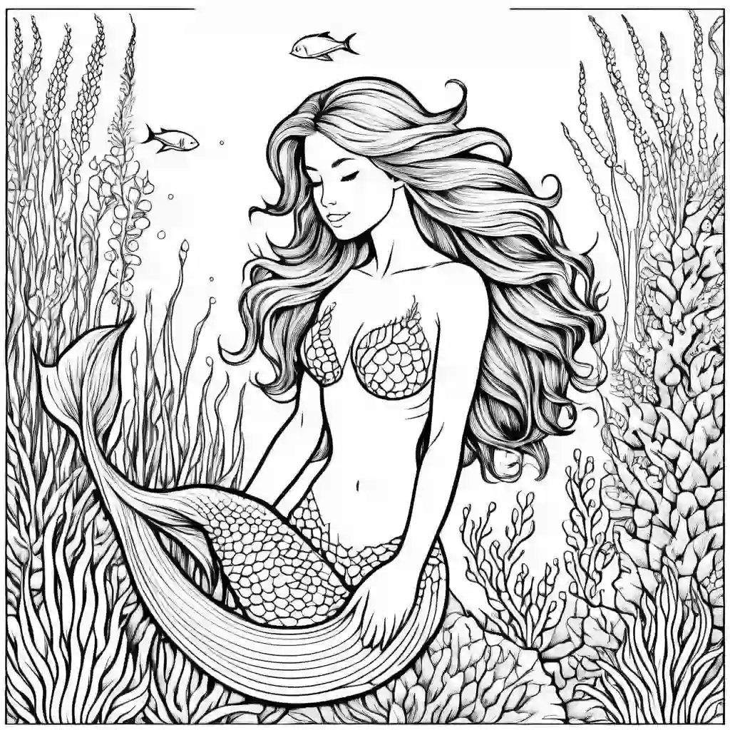 Mermaids_Mermaid with Oceanic Plants_6692.webp